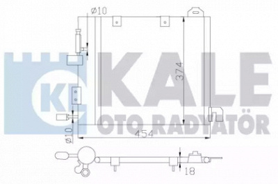 KALE OTO RADYATOR 393800 -  Конденсатор, кондиционер